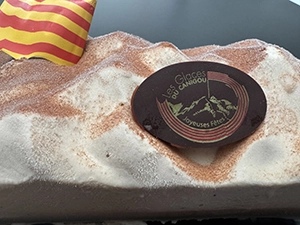 Bûche Marron Fleur de Lait Ouverte