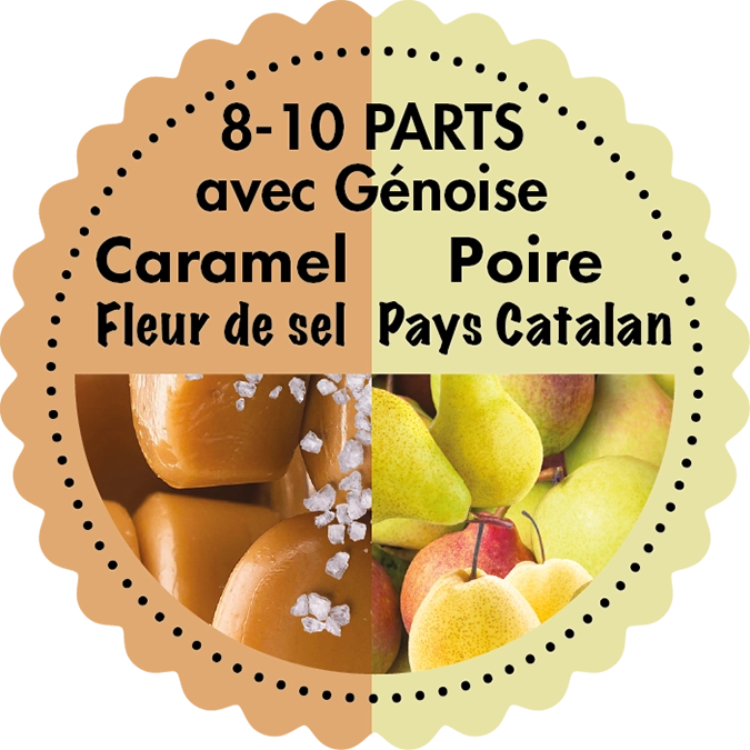 Bûche Caramel Poire