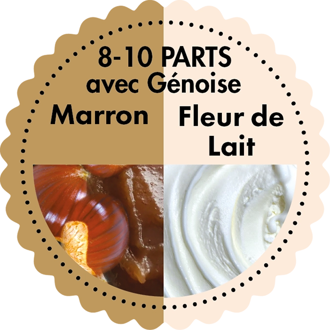 Bûche Marron Fleur de Lait