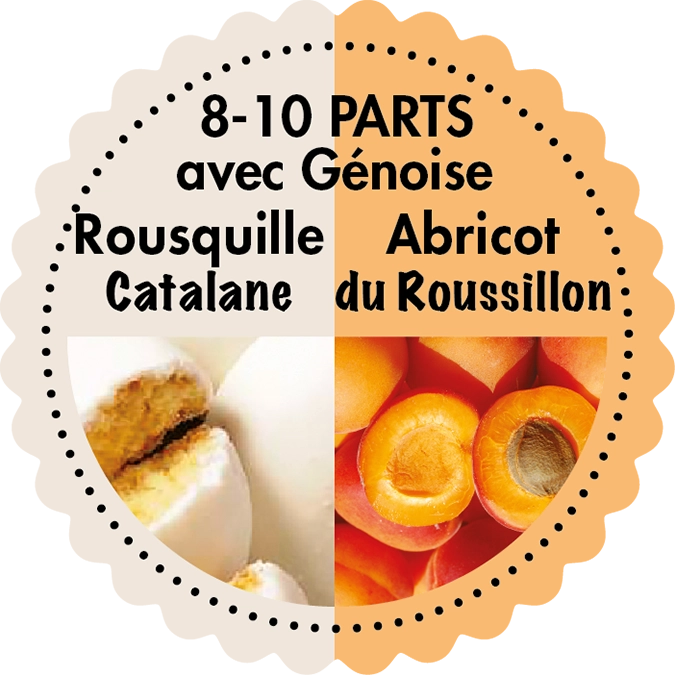 Bûche Rousquille Abricot